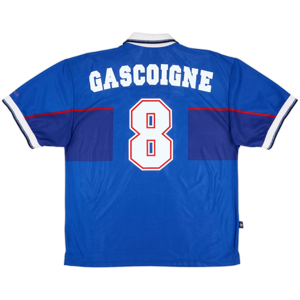 1997-99 Rangers Home Shirt Gascoigne #8 - 5/10 - (XL)