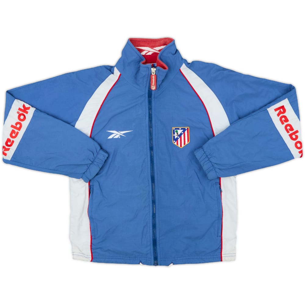 1998-99 Atletico Madrid Reebok Track Jacket - 8/10 - (S.Boys)