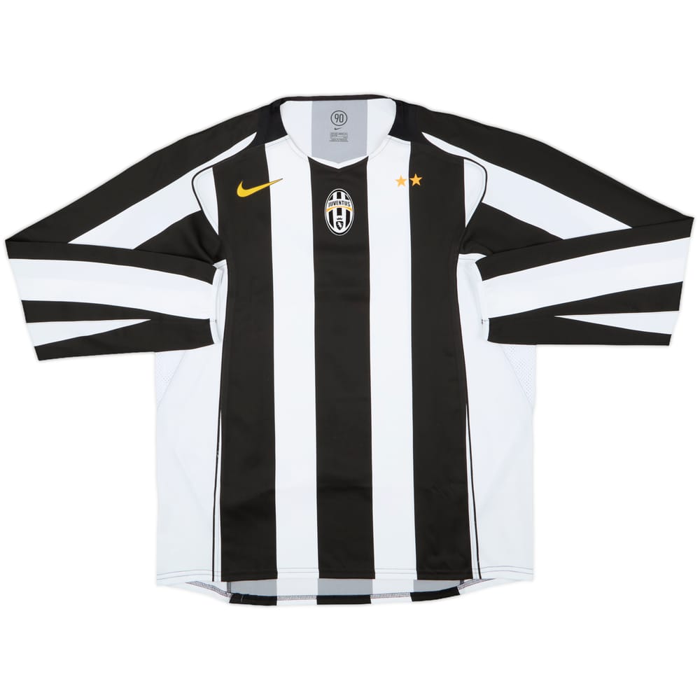2004-05 Juventus Player Issue Home L/S Shirt - 10/10 - (XXL)