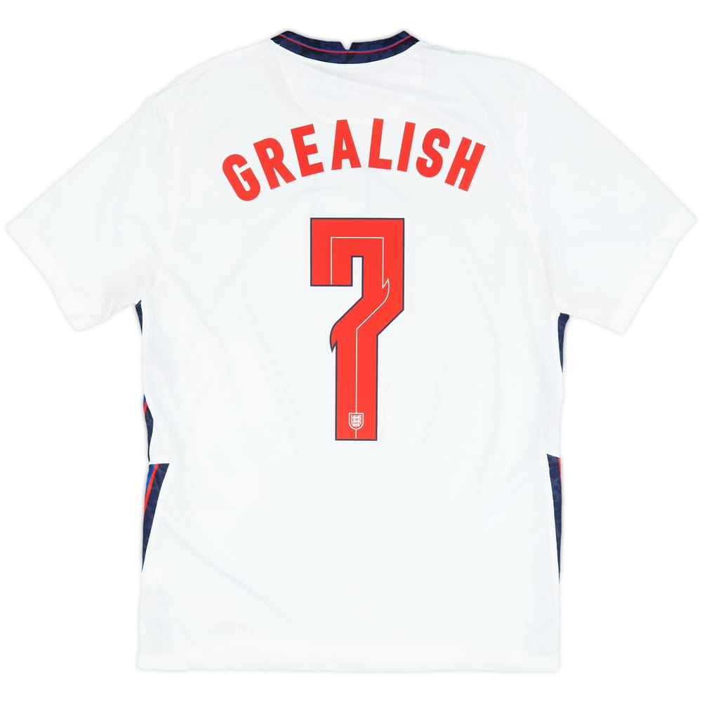 2020-22 England Home Shirt Grealish #7 - 8/10 - (M)