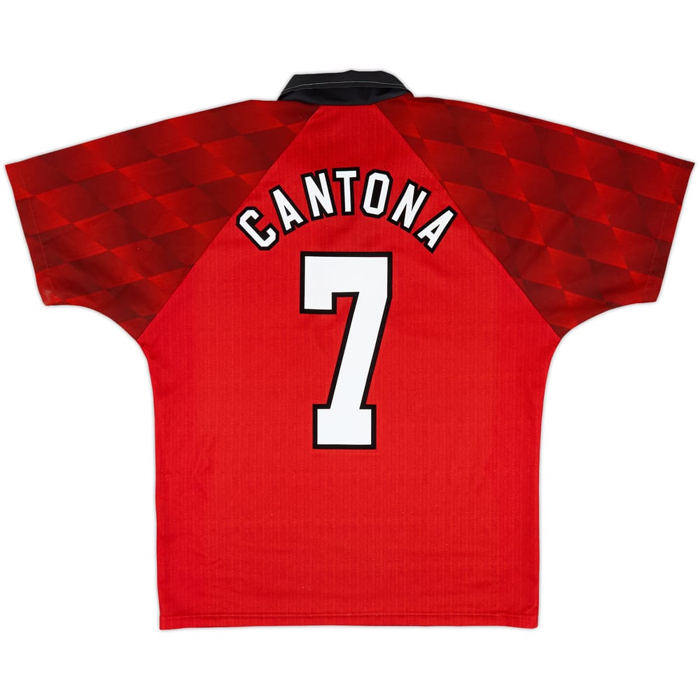 1996-98 Manchester United Home Shirt Cantona #7 - 8/10 - (M)