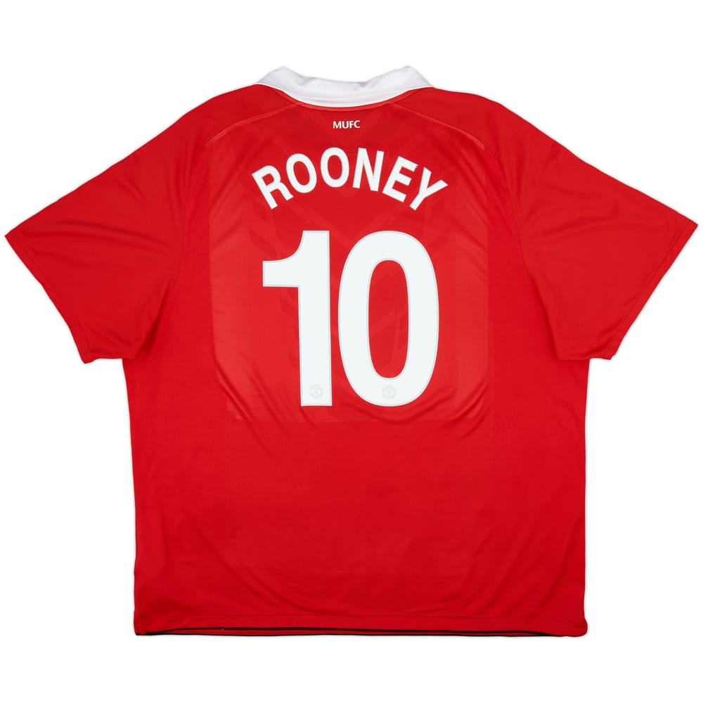 2010-11 Manchester United Home Shirt Rooney #10 - 8/10 - (3XL)