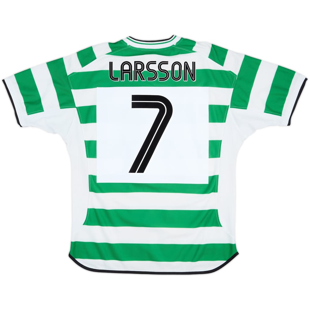 2001-03 Celtic Home Shirt Larsson #7 - 5/10 - (L)