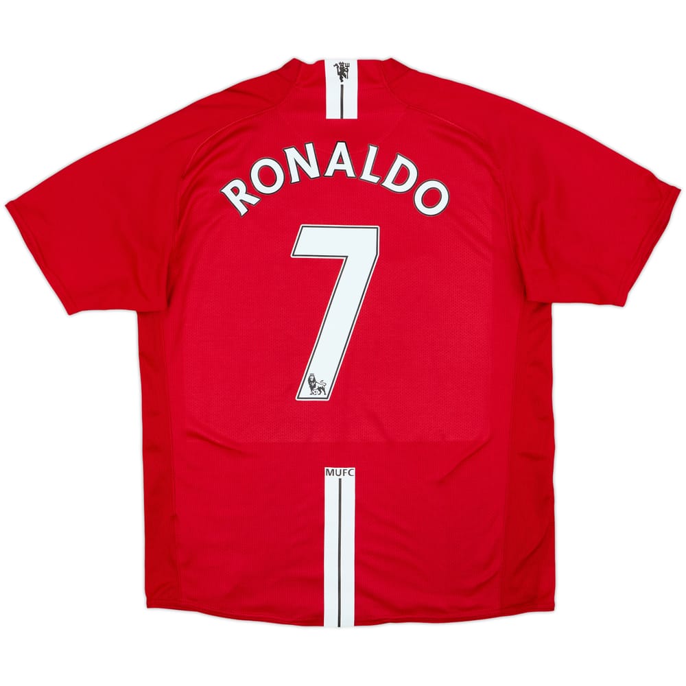 2007-09 Manchester United Home Shirt Ronaldo #7 - 6/10 - (L)