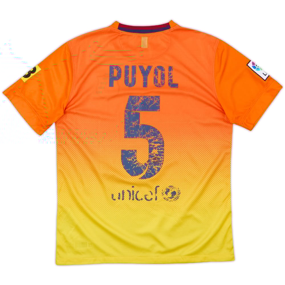 2012-13 Barcelona Away Shirt Puyol #5 - 4/10 - (S)