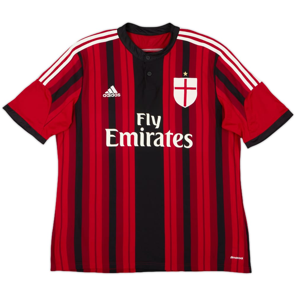 2014-15 AC Milan Home Shirt - 9/10 - (XL)