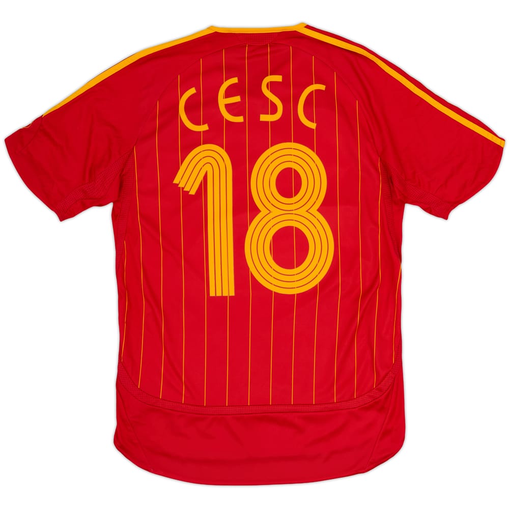 2006-08 Spain Home Shirt Cesc #18 - 8/10 - (S)