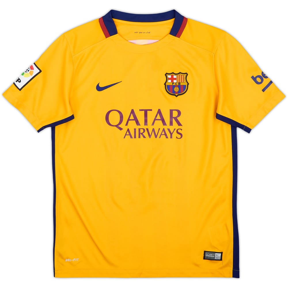 2015-16 Barcelona Away Shirt - 9/10 - (L.Boys)