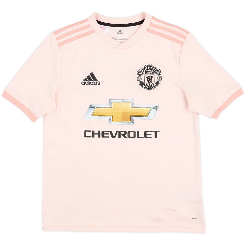 2018-19 Manchester United Away Shirt - 5/10 - (L.Boys)