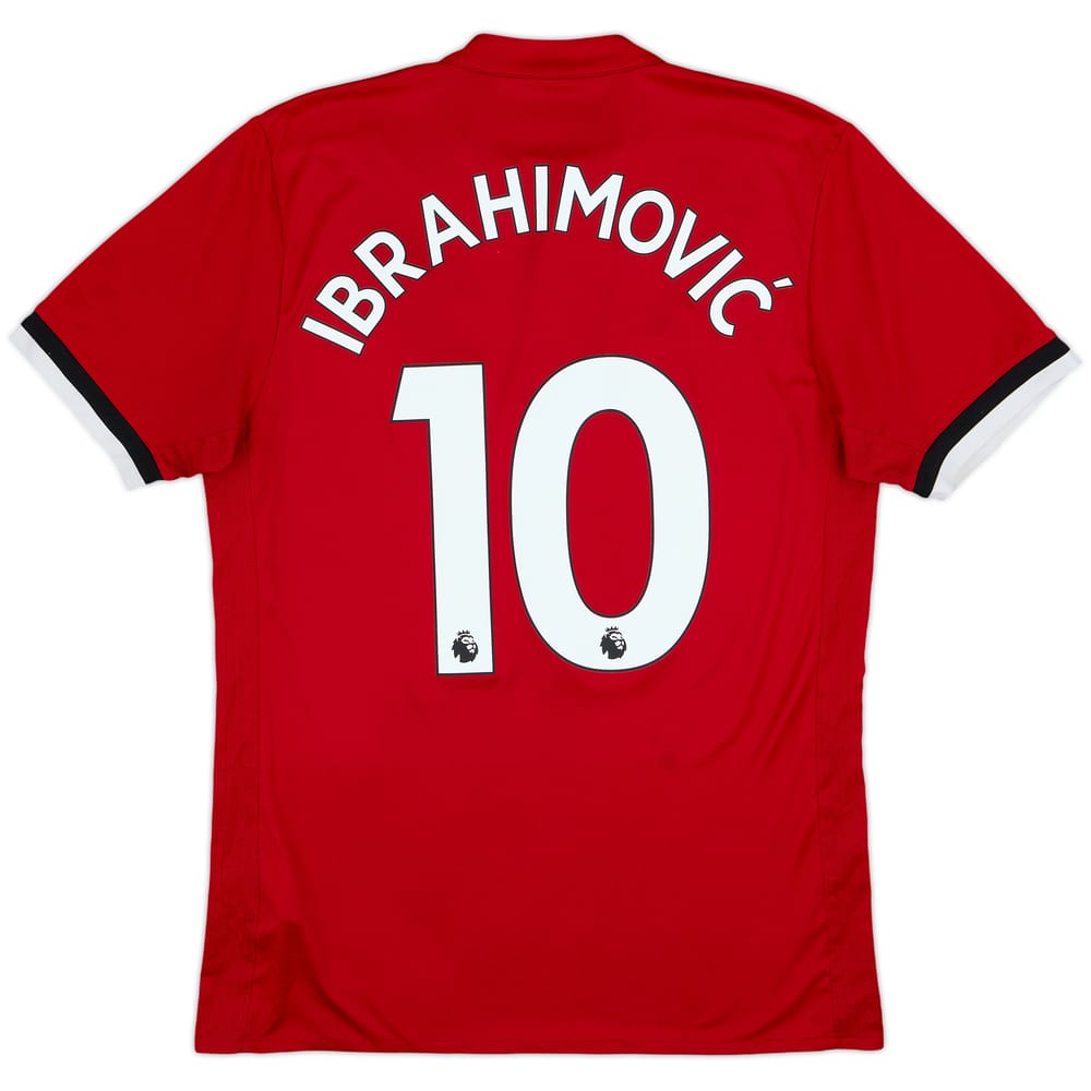 2017-18 Manchester United Home Shirt Ibrahimovic #10 - 6/10 - (M)