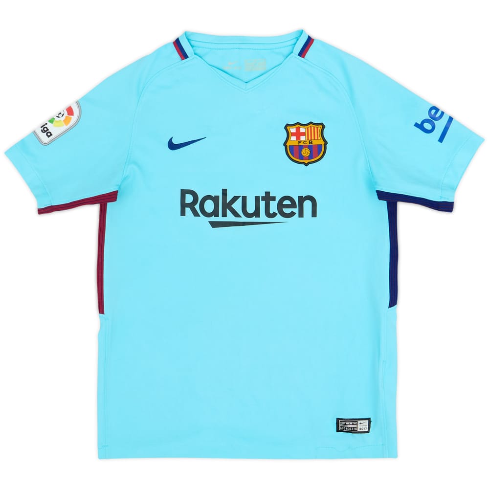 2017-18 Barcelona Away Shirt - 5/10 - (M.Boys)