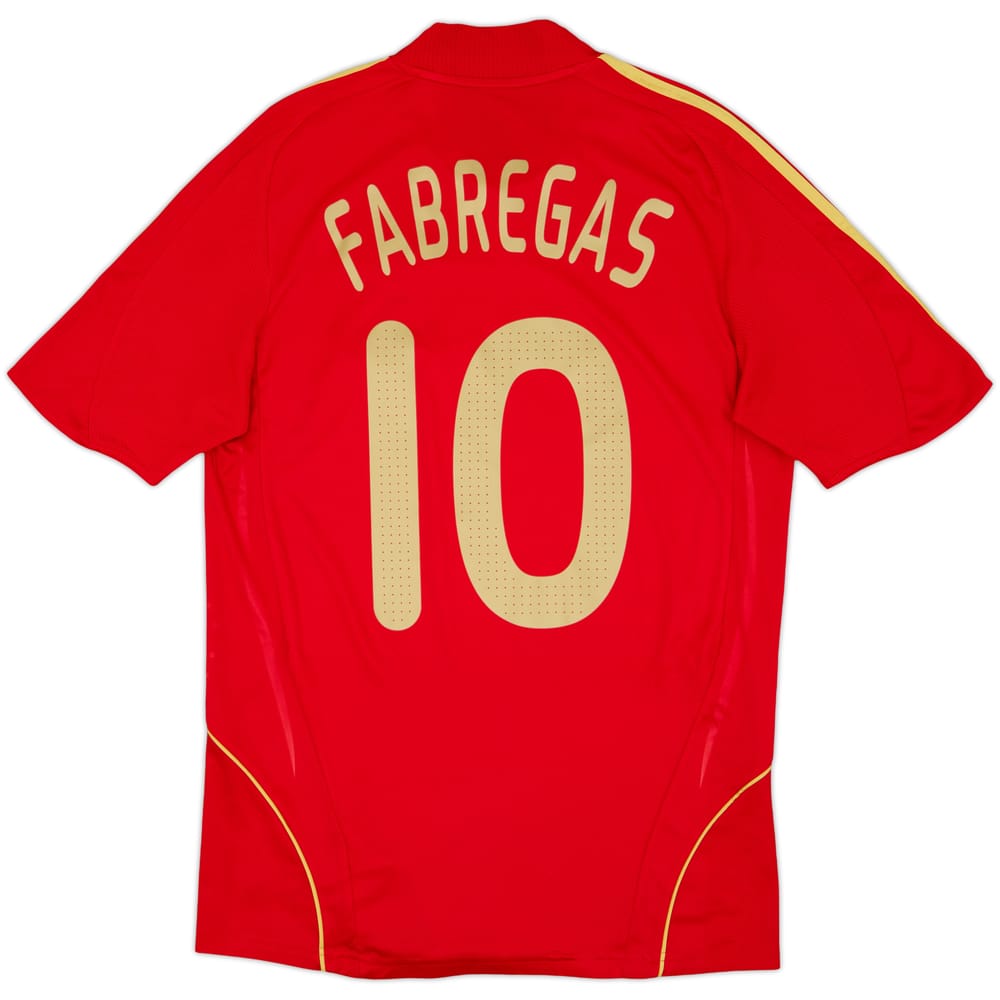 2007-09 Spain Home Shirt Fabregas #10 - 8/10 - (S)