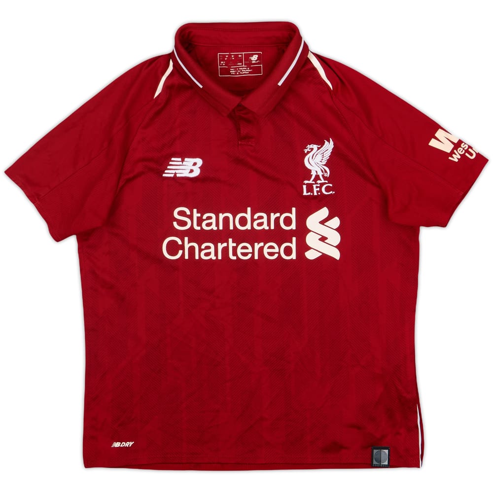 2018-19 Liverpool Home Shirt - 7/10 - (M.Boys)