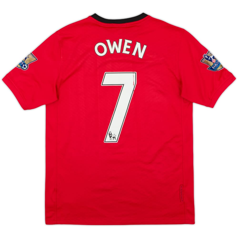 2009-10 Manchester United Home Shirt Owen #7 - 4/10 - (XL.Boys)