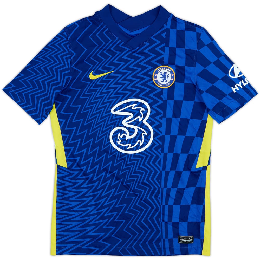 2021-22 Chelsea Home Shirt - 9/10 - (L.Boys)