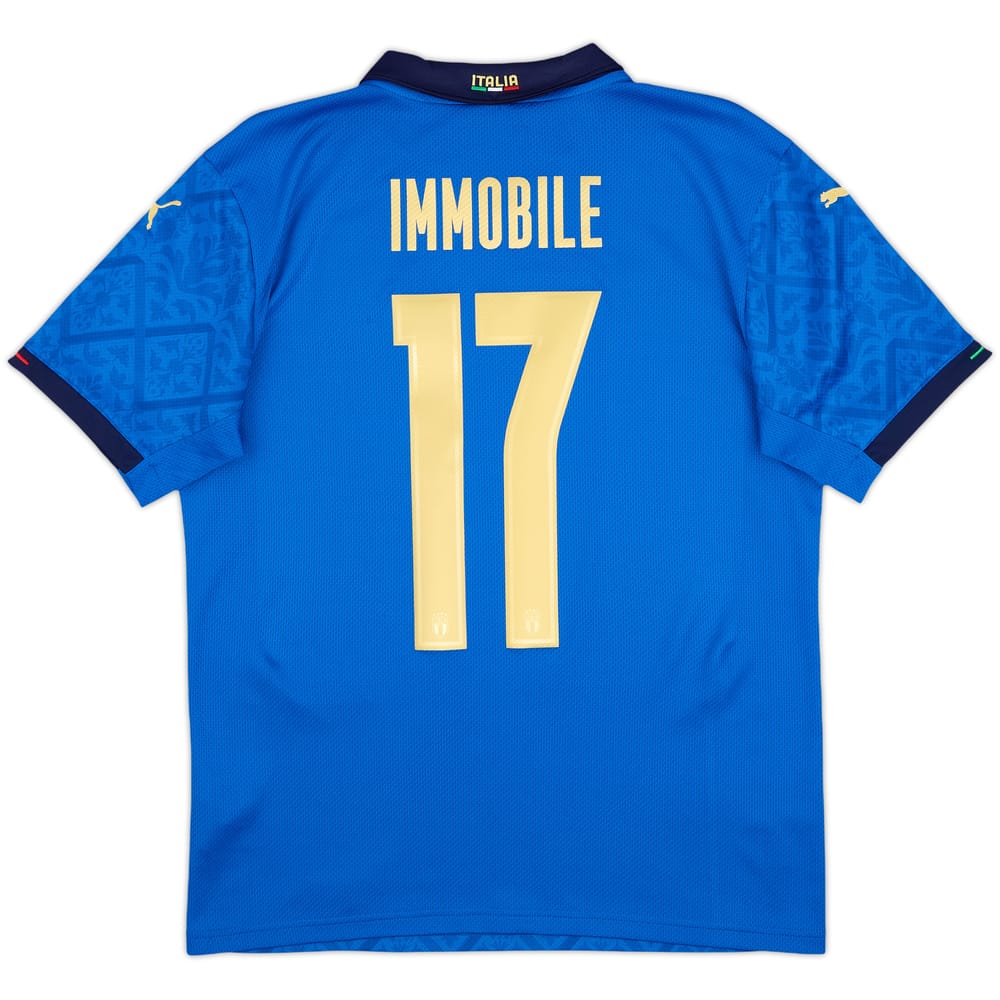 2020-21 Italy Home Shirt Immobile #17 - 9/10 - (S)