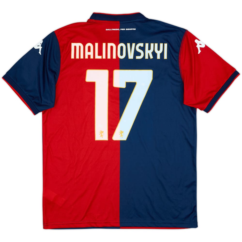 2024-25 Genoa Home Shirt Malinovskyi #17 - 9/10 - (L)