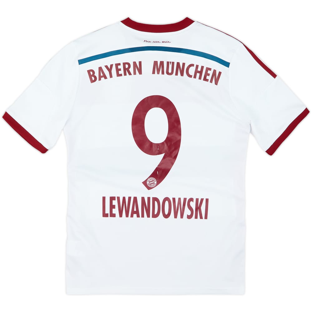 2014-15 Bayern Munich Away Shirt Lewandowski #9 - 7/10 - (XL.Boys)