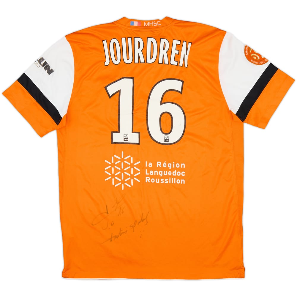 2012-13 Montpellier Signed GK Shirt Jourdren #16 - 5/10 - (L)