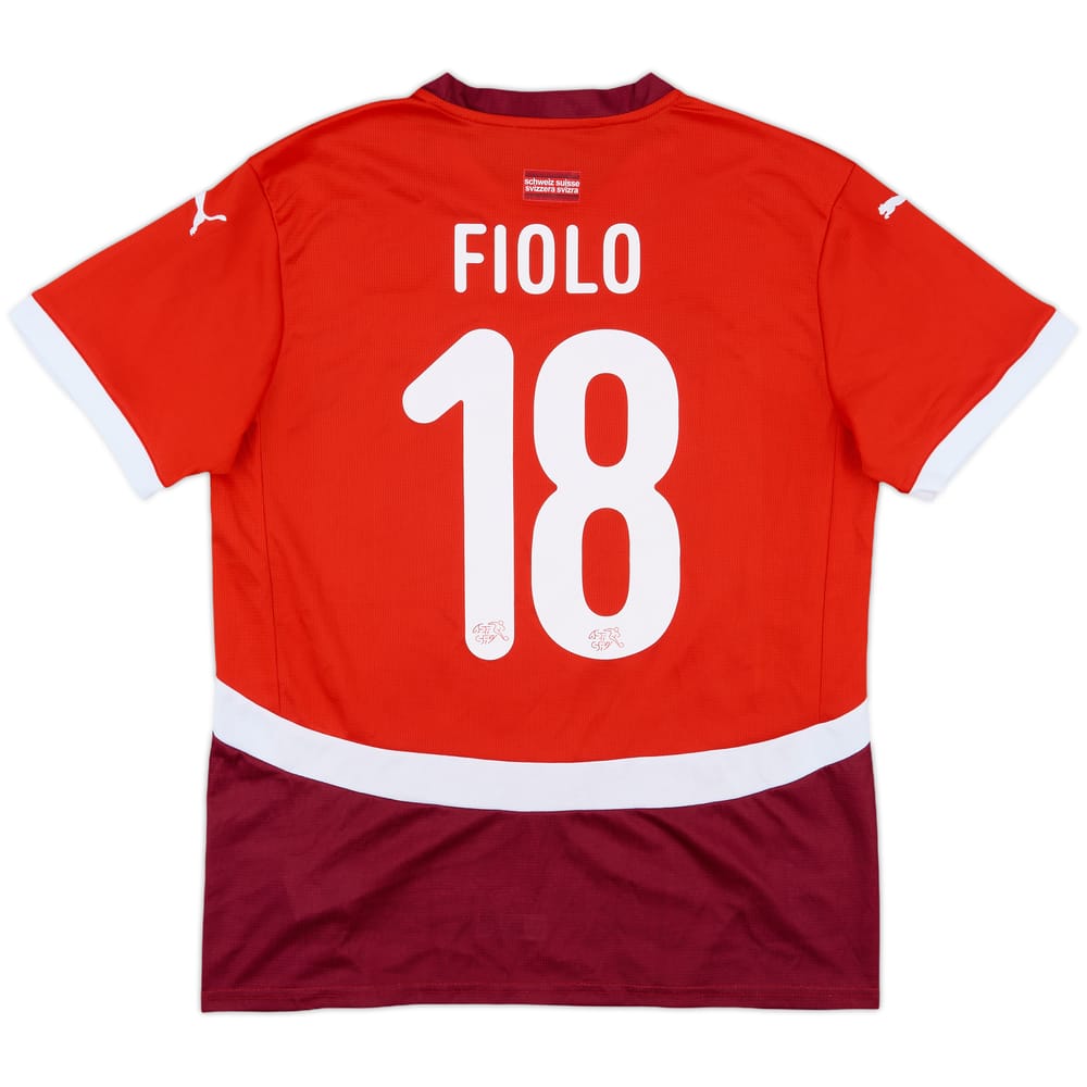 2024-25 Switzerland Home Shirt Fiolo #18 - 8/10 - (M)