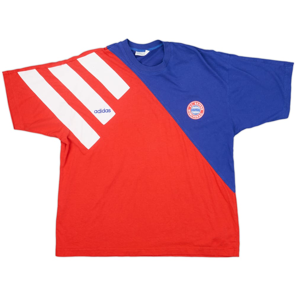 1991-92 Bayern Munich adidas Cotton Tee - 7/10 - (L)