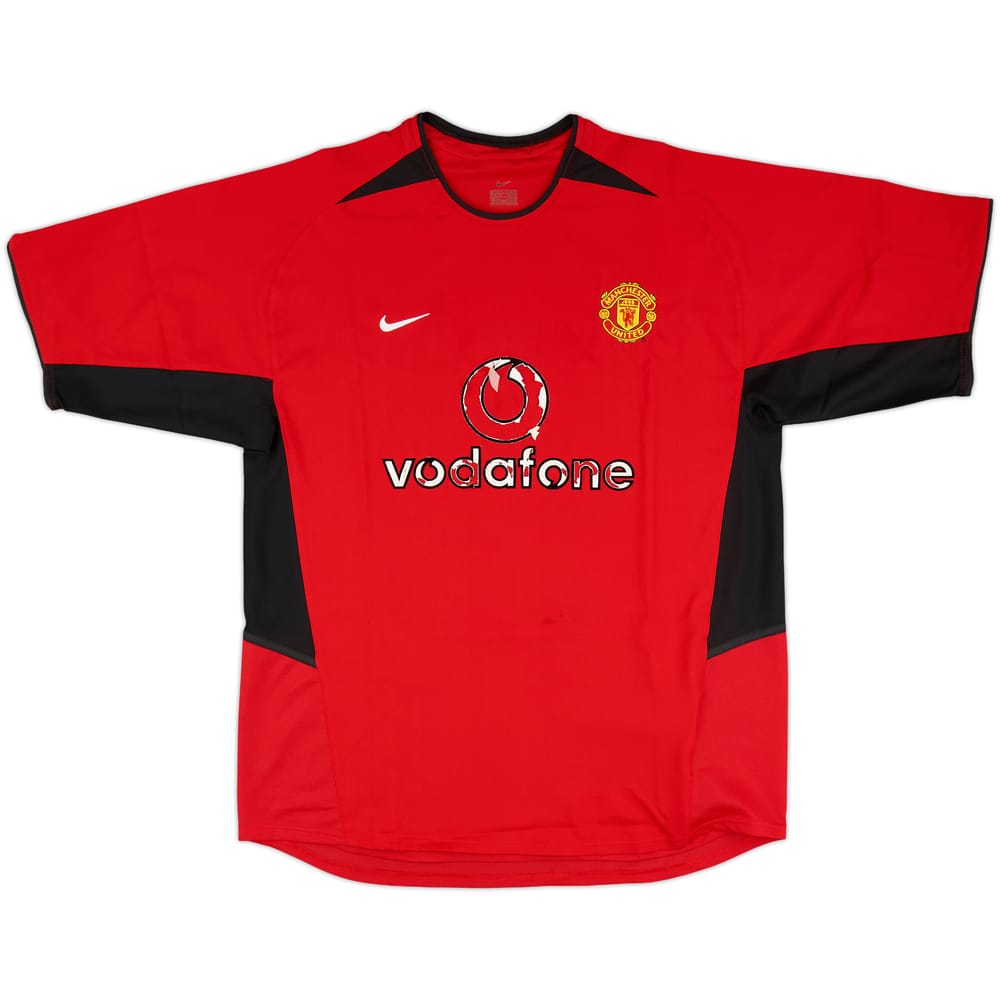 2002-04 Manchester United Home Shirt - 4/10 - (L)