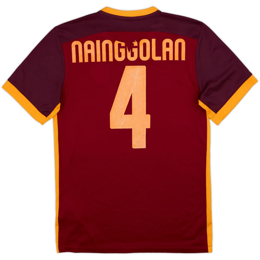 2015-16 Roma Home Shirt Nainggolan #4 - 5/10 - (S)