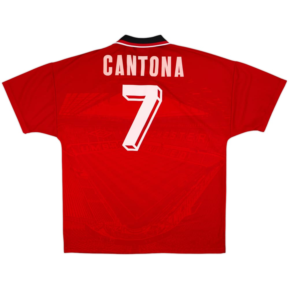 1994-96 Manchester United Home Shirt Cantona #7 - 7/10 - (XL)