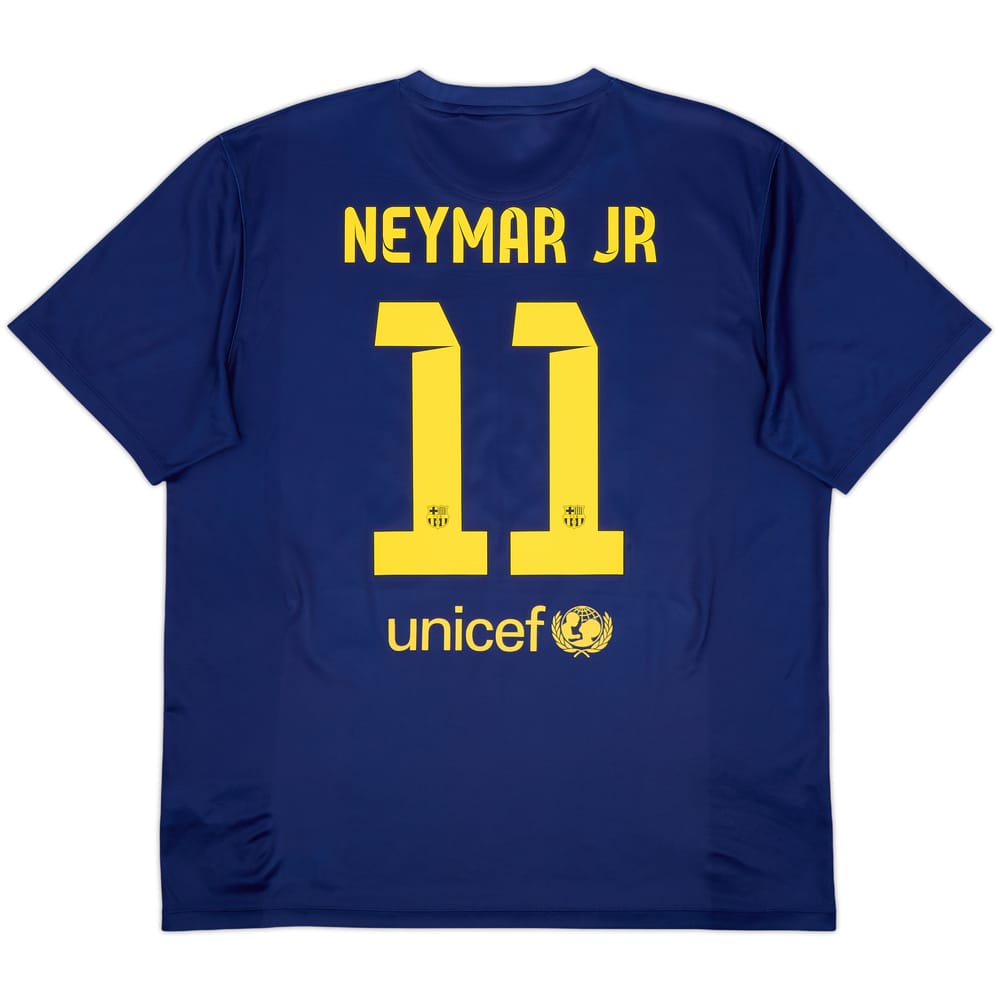 2014-15 Barcelona Basic Home Shirt Neymar Jr #11 - 10/10 - (XL)