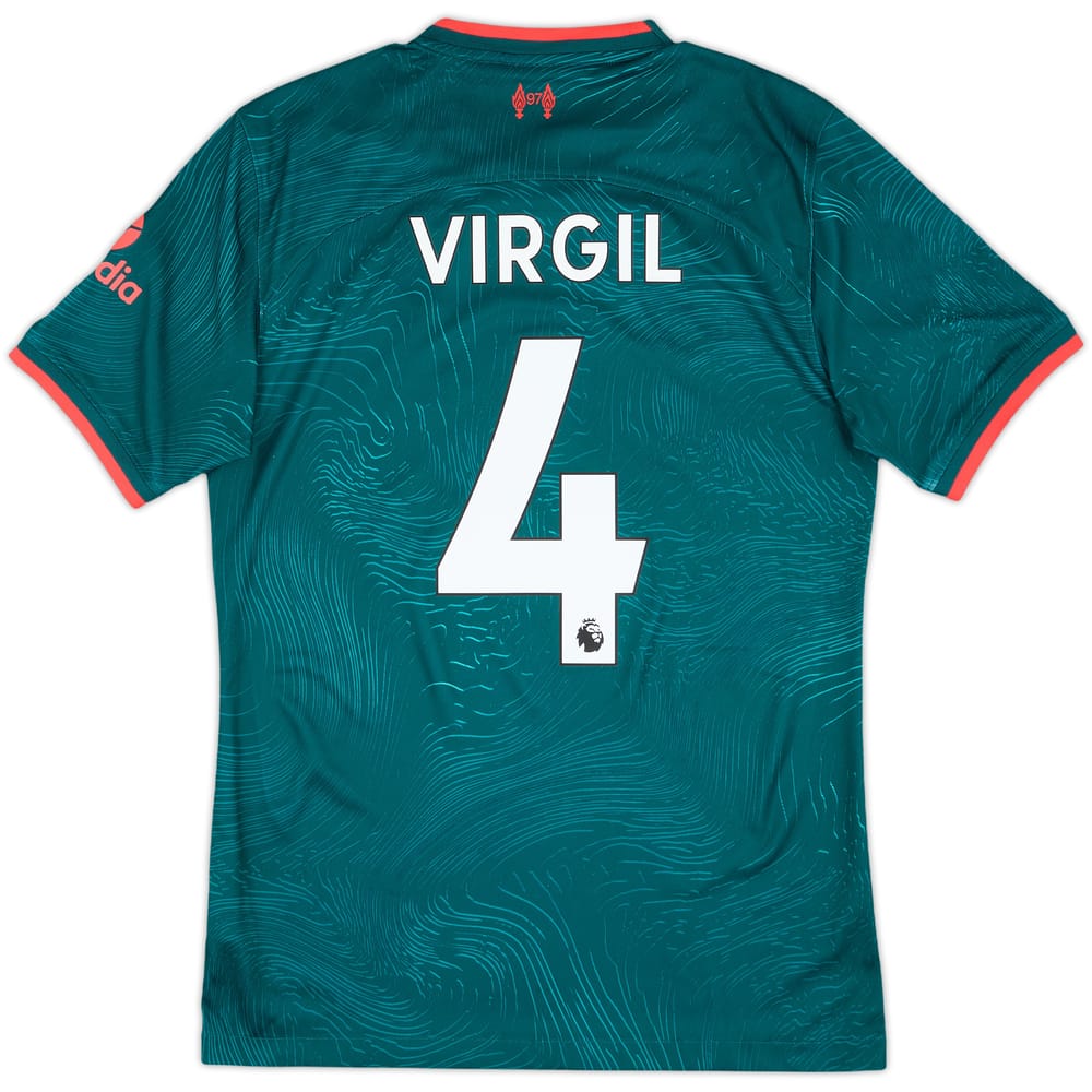2022-23 Liverpool Third Shirt Virgil #4 - 10/10 - (S)