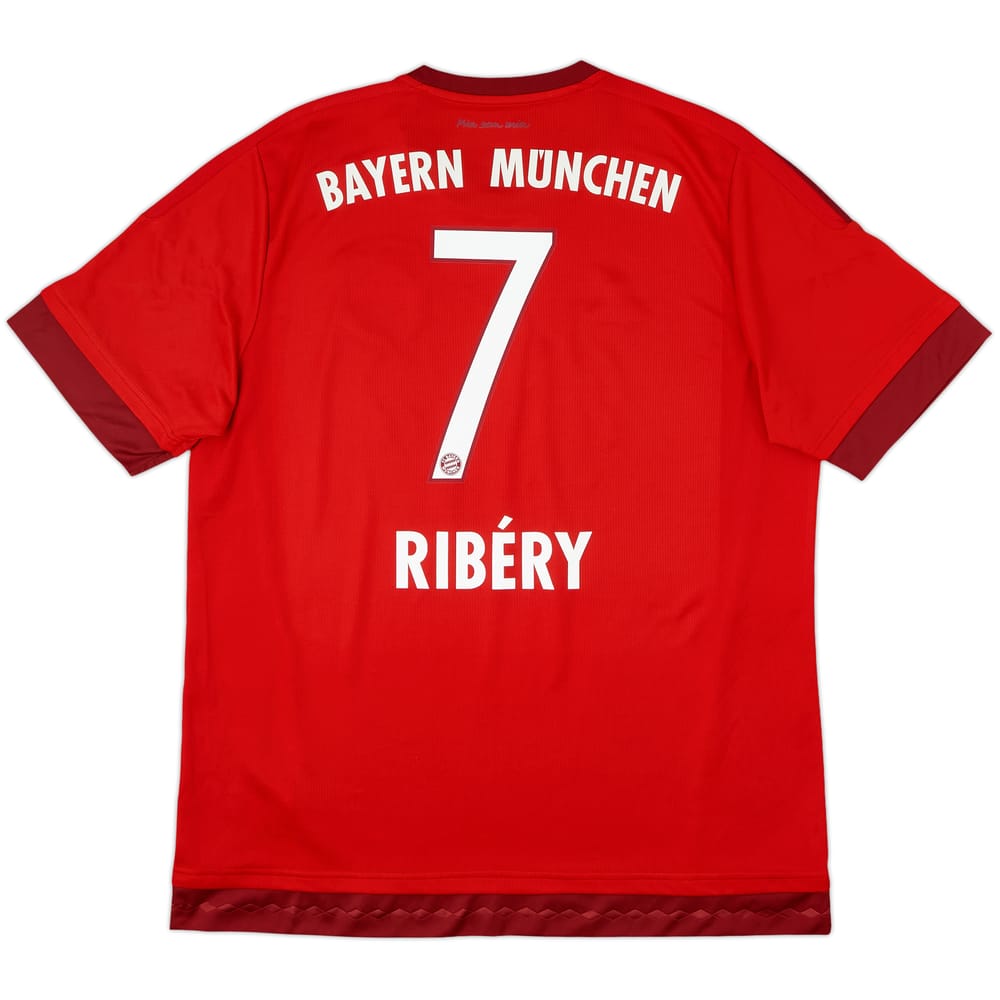 2015-16 Bayern Munich Home Shirt Ribery #7 - 8/10 - (XL)