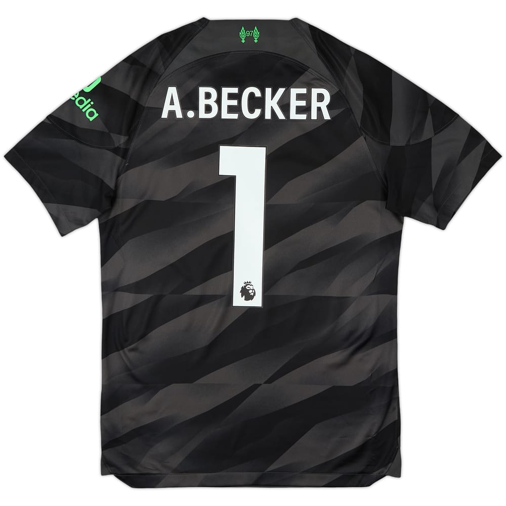 2023-24 Liverpool GK S/S Shirt A.Becker #1 - 8/10 - (S)