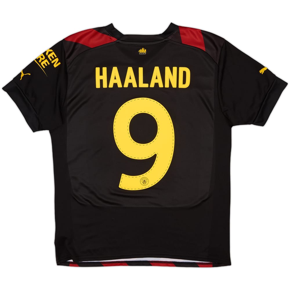 2022-23 Manchester City Away Shirt Haaland #9 - 7/10 - (M)