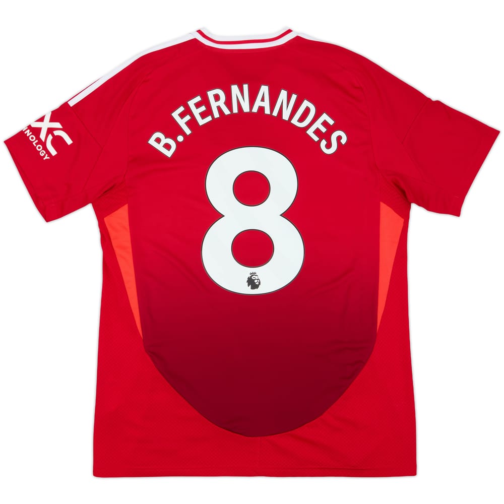 2024-25 Manchester United Home Shirt B.Fernandes #8 - 8/10 - (L)
