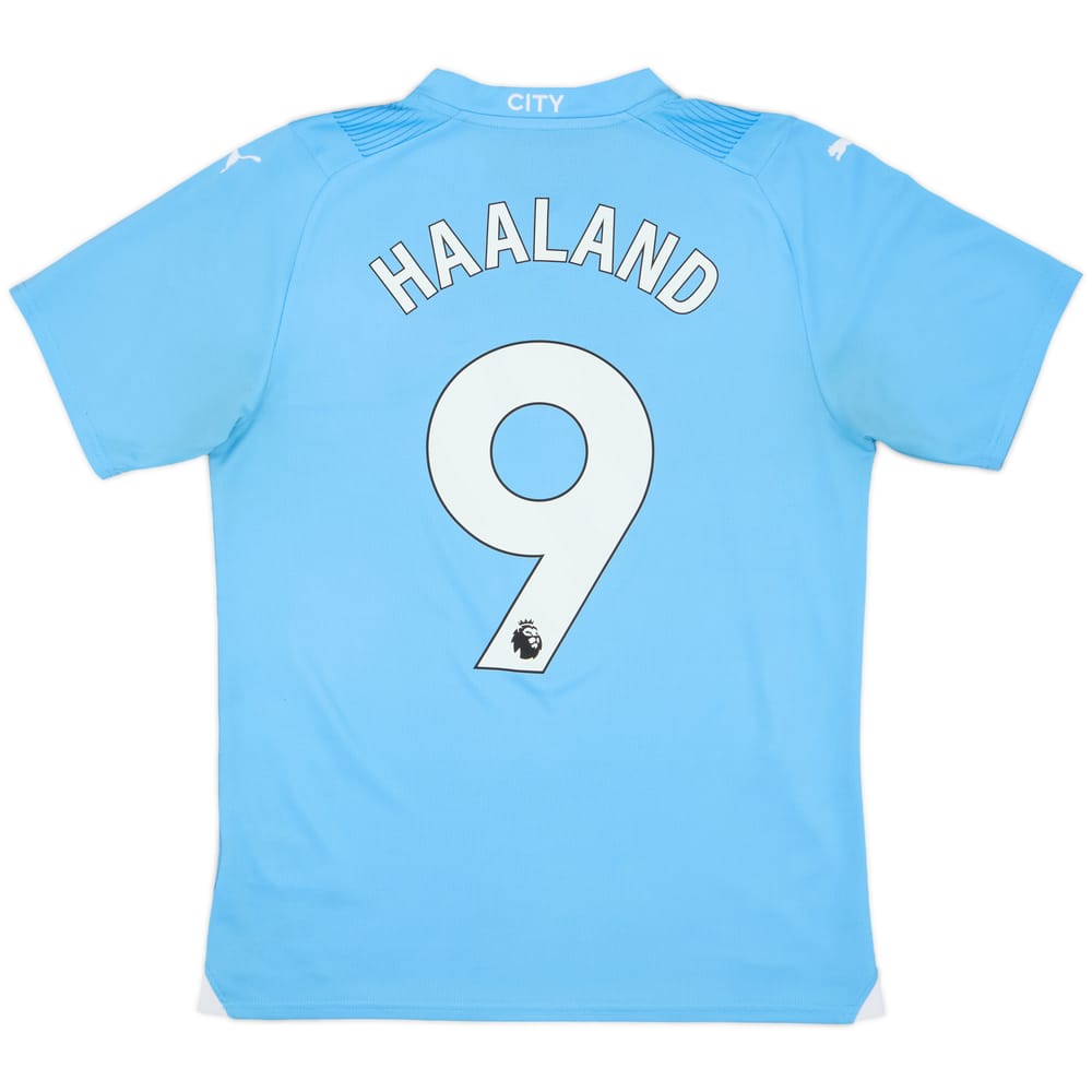 2023-24 Manchester City Home Shirt Haaland #9 - 10/10 - (M)