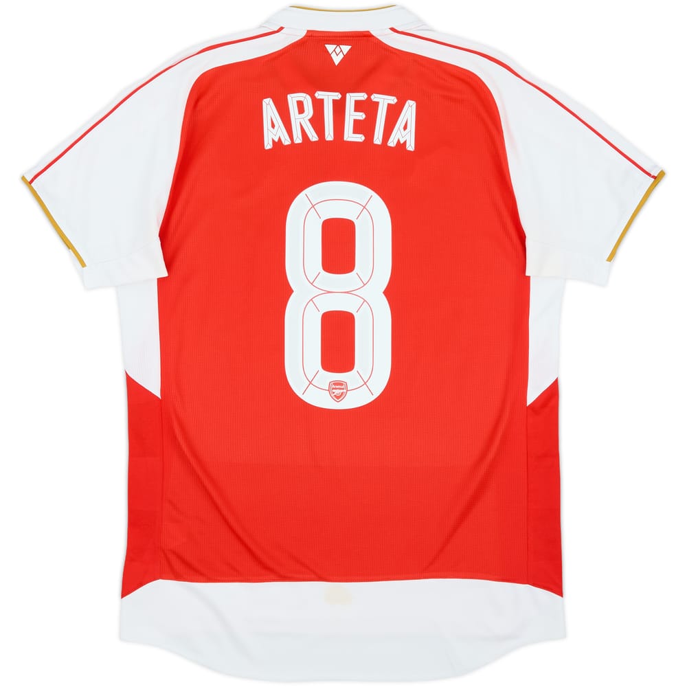 2015-16 Arsenal Home Shirt Arteta #8 - 8/10 - (M)