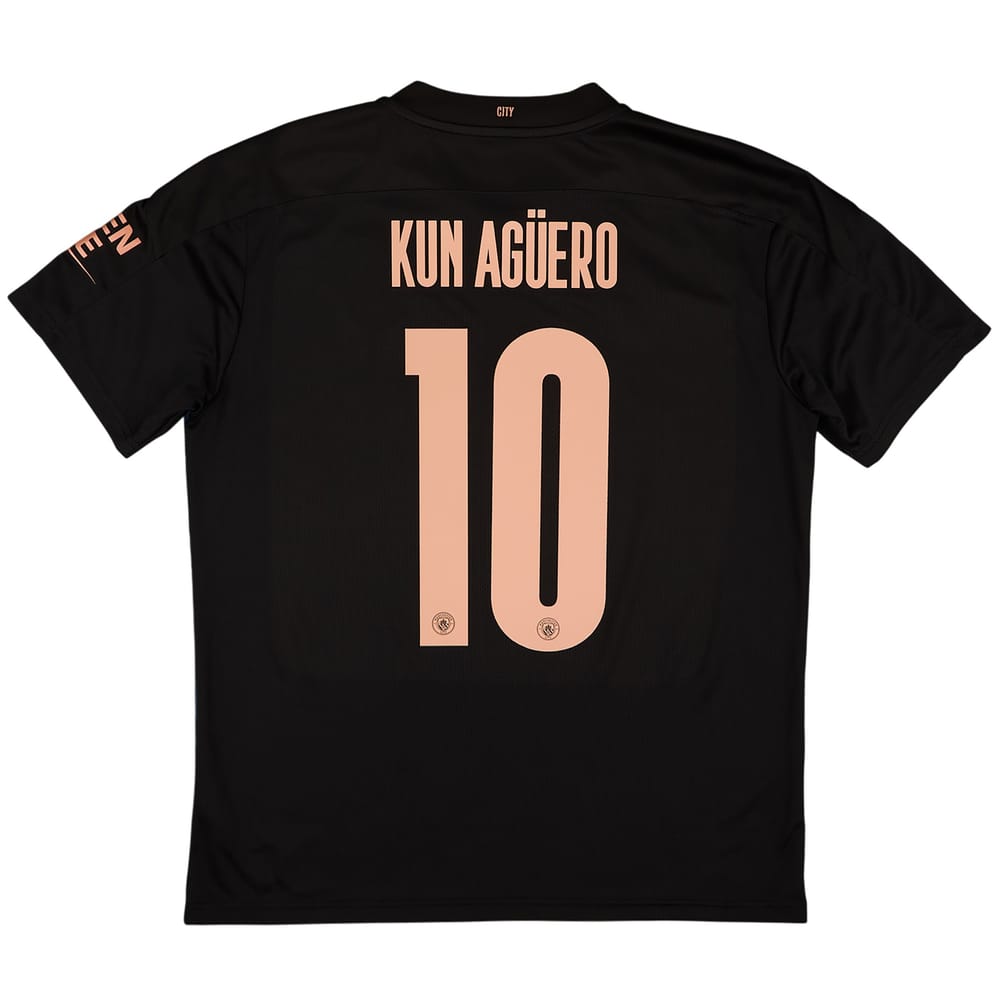 2020-21 Manchester City Away Shirt Kun Aguero #10 - 8/10 - (L)