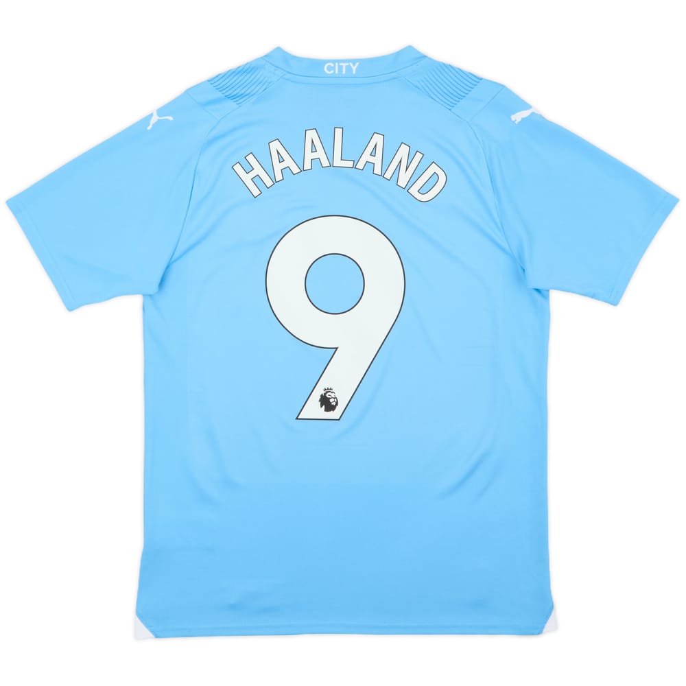 2023-24 Manchester City Home Shirt Haaland #9 - 9/10 - (M)