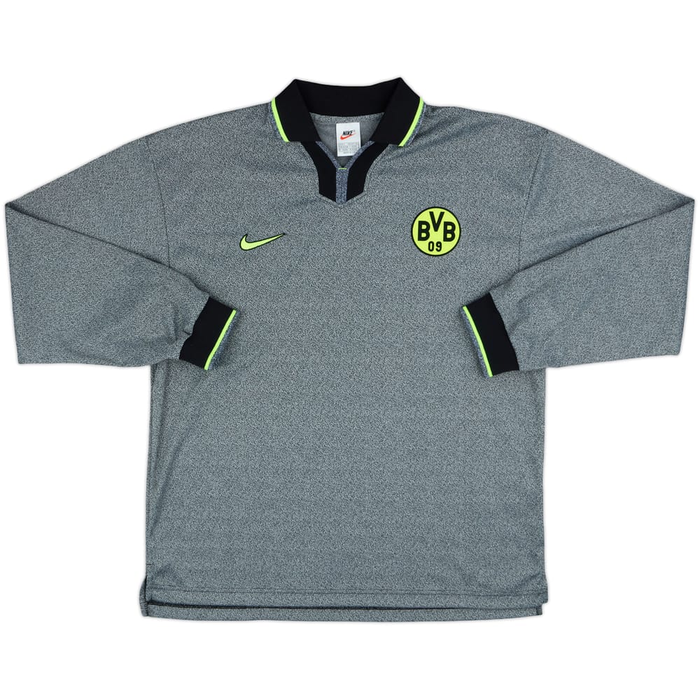 1997-98 Borussia Dortmund Player Issue Away L/S Shirt - 10/10 - (L)