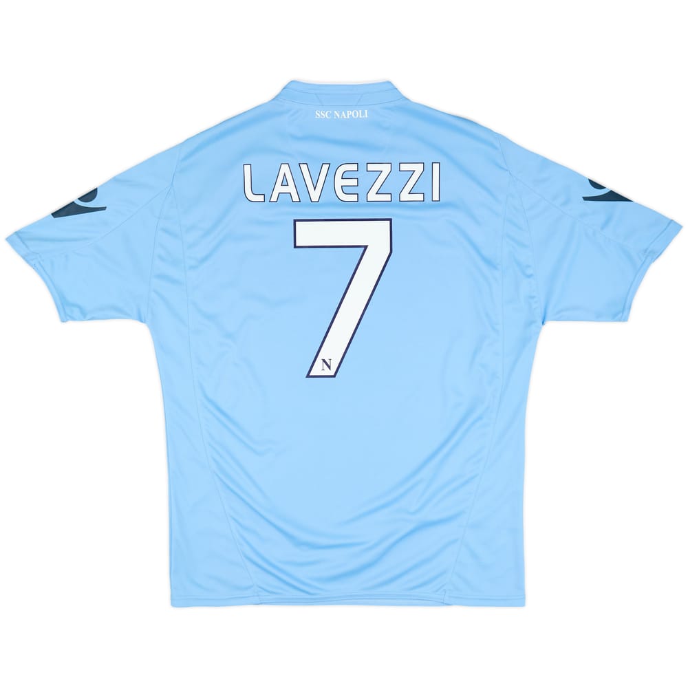 2009-10 Napoli Home Shirt Lavezzi #7 - 6/10 - (XL)