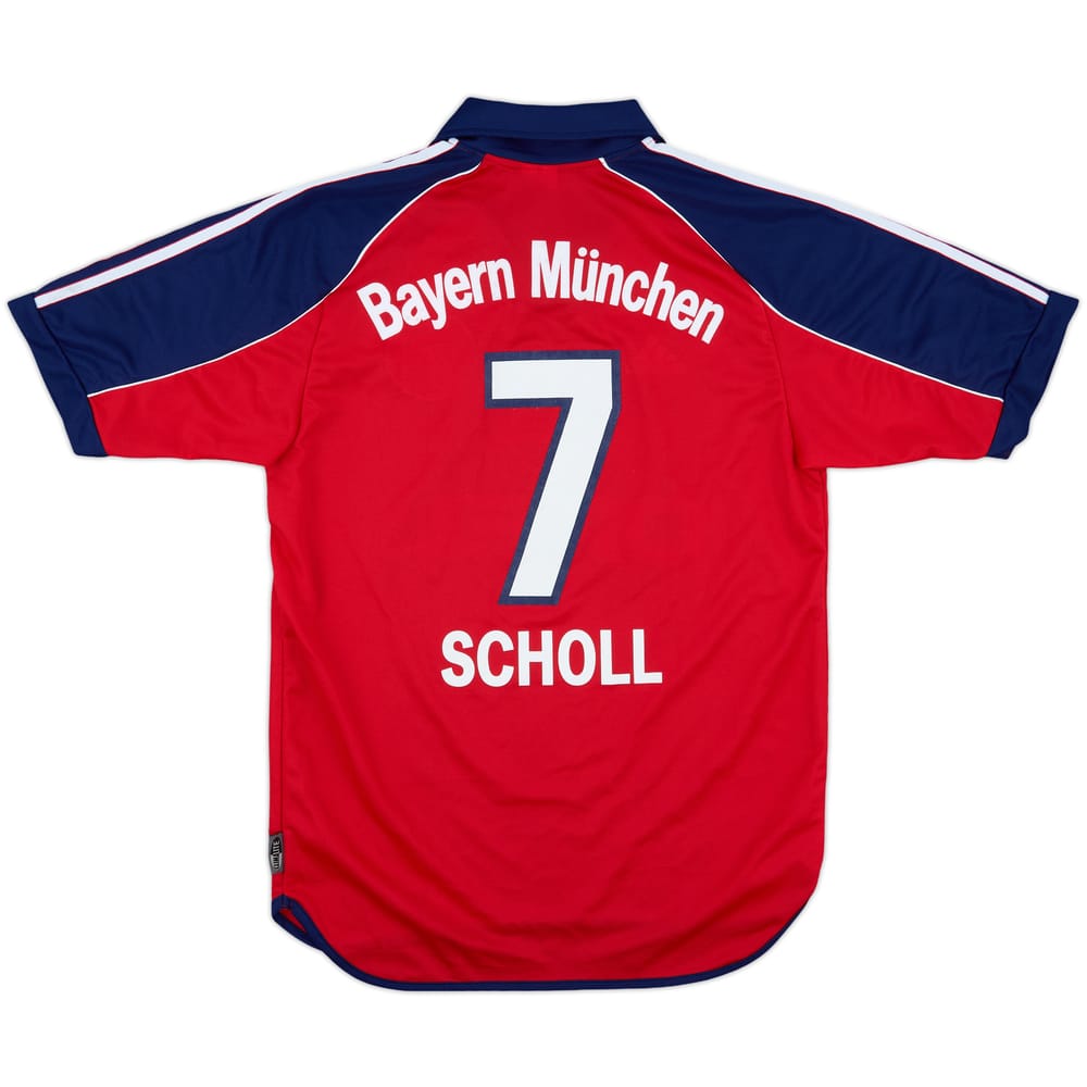 1999-01 Bayern Munich Home Shirt Scholl #7 - 6/10 - (S)