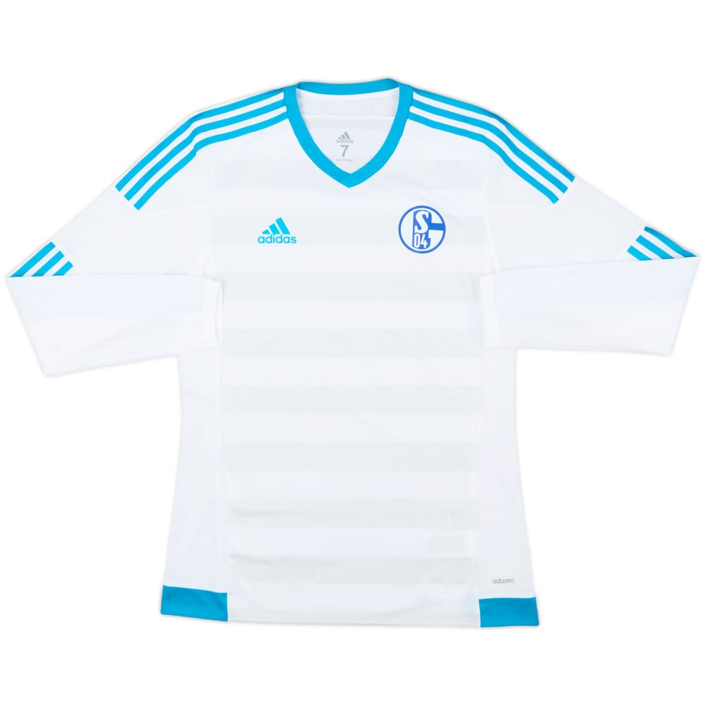 2016-17 Schalke Player Issue Away L/S Shirt - 9/10 - (M/L)