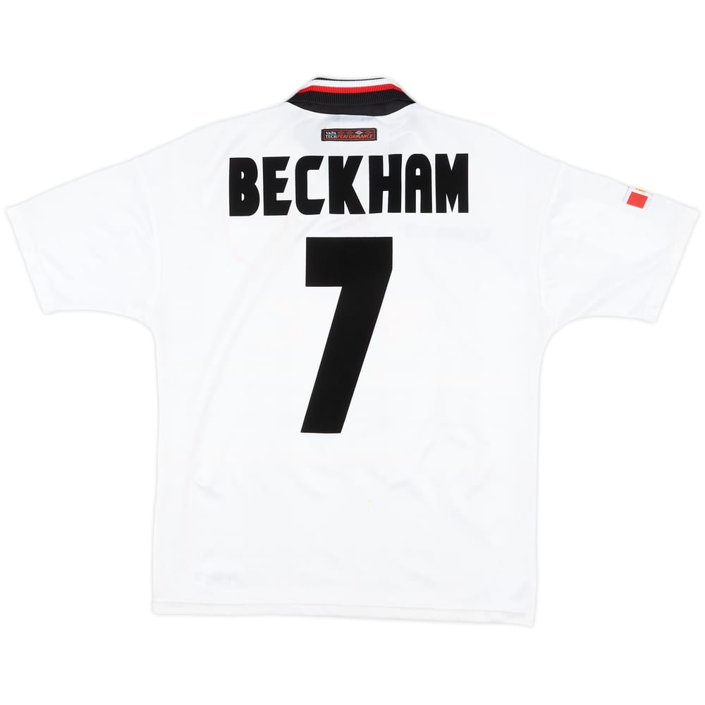 1997-99 Manchester United Away Shirt Beckham #7 - 9/10 - (Y)