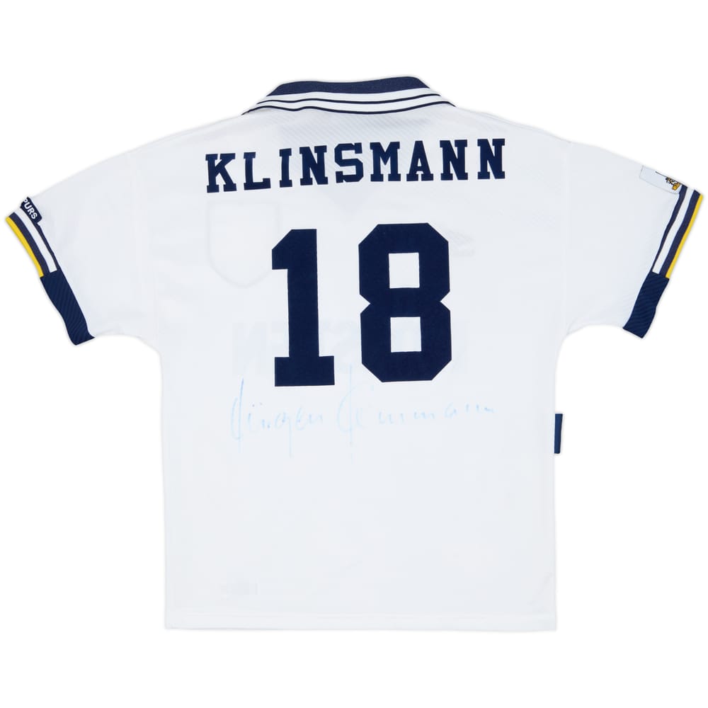 1993-95 Tottenham Home Shirt Klinsmann #18 - 7/10 - (S)