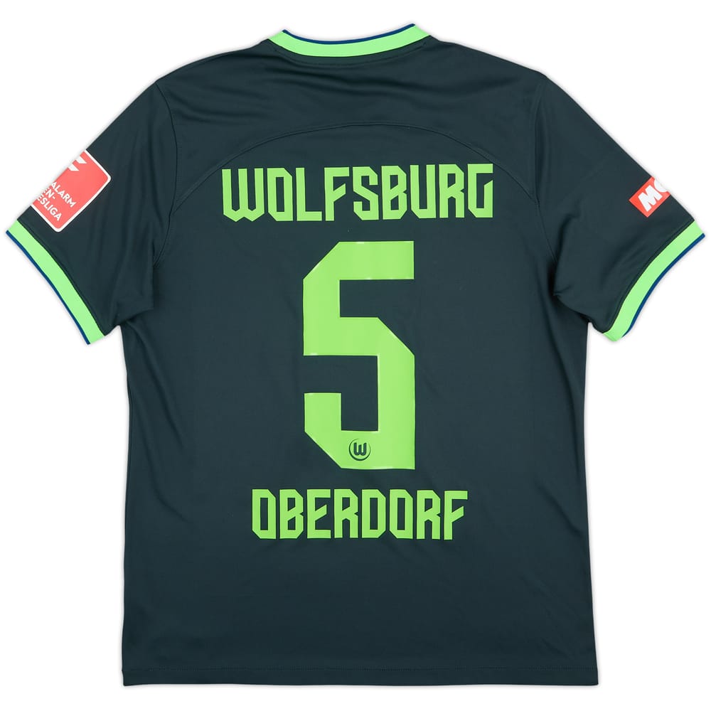 2022-23 Wolfsburg Frauen Away Shirt Oberdorf #5 - 8/10 - (Men's L)