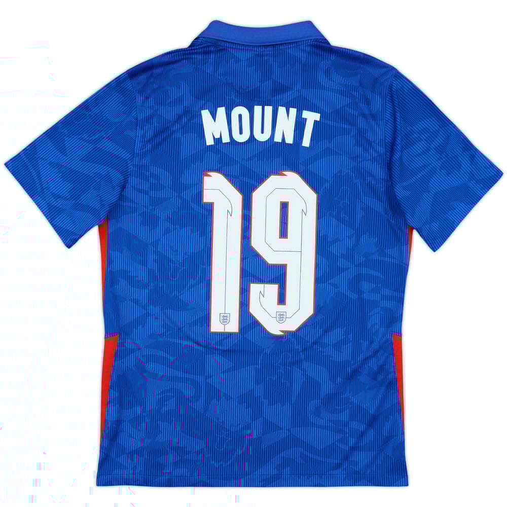 2020-21 England Away Shirt Mount #19 - 8/10 - (M)