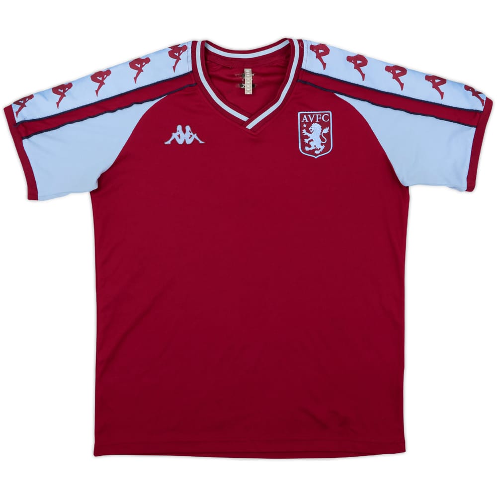 2021-22 Aston Villa Kappa Kombat Pro Training Shirt - 8/10 - (L)