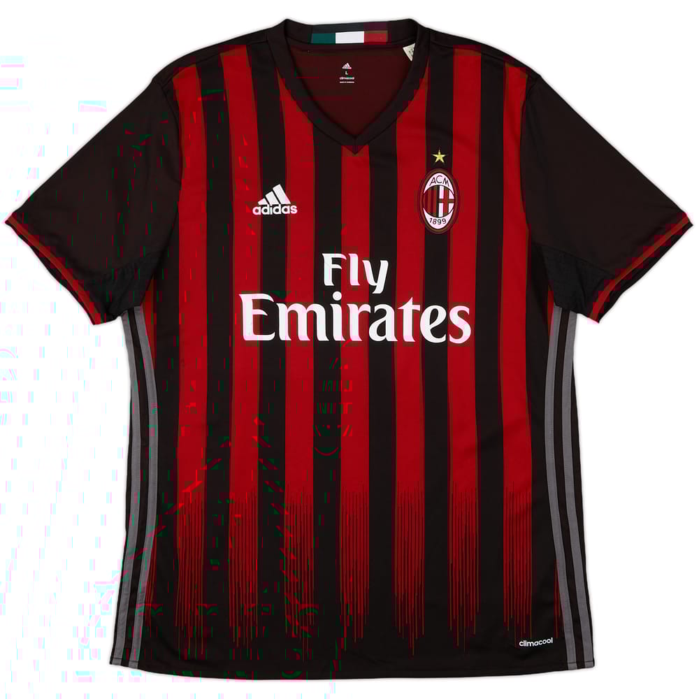 2016-17 AC Milan Home Shirt - 7/10 - (L)