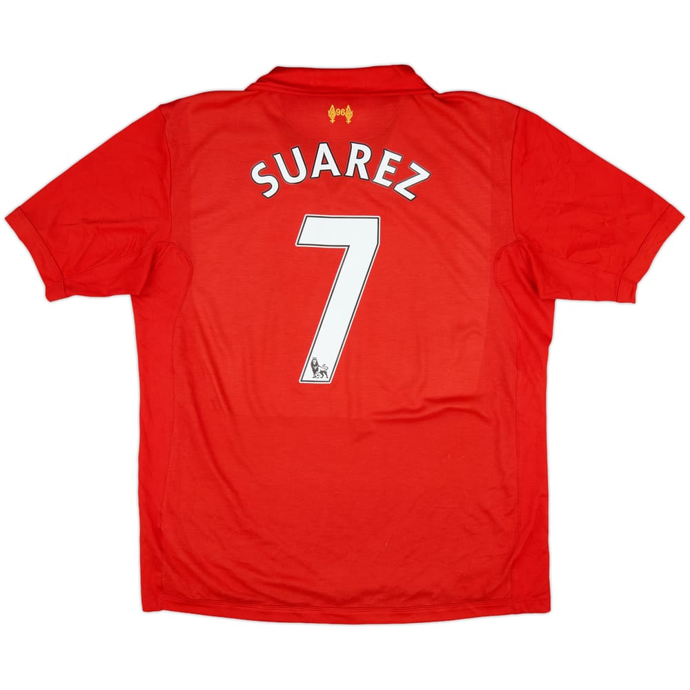 2012-13 Liverpool Home Shirt Suarez #7 - 7/10 - (XL)