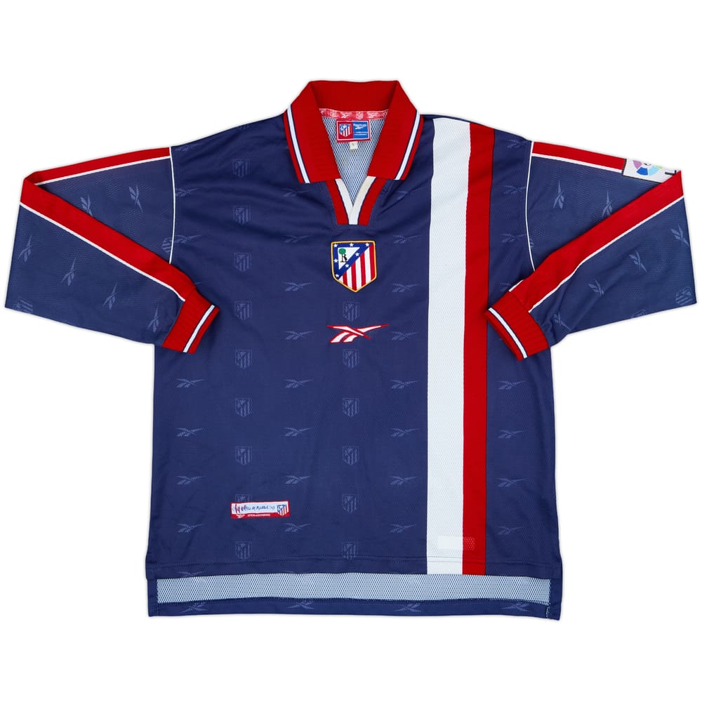 1999-00 Atletico Madrid Away L/S Shirt - 9/10 - (L)